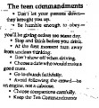 The Teen Commandments